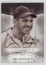 2005 Skybox Autographics Insignia 70/150 Enos Slaughter #84 HOF my8