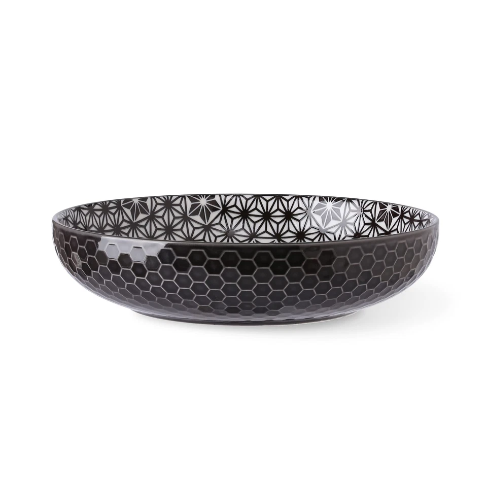 Juego de tazones/platos profundos poco profundos de 26 OZ perfectos para espaguetis y ensaladas... Foto 4 de 4