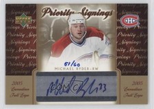 2005 Canadian Fall Expo Priority Signings 51/60 Michael Ryder #PS-RY Auto 1o3
