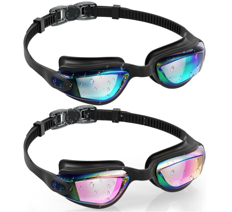 Aegend Swim Goggles for Kids 3-14 Anti-Fog Anti-Leak Goggles for Swimming