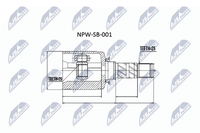 Nty Gelenksatz, Antriebswelle NPW-SB-001 Passend FüR Subaru