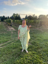 Indian formal Salwar suit / Anarkali dress - 2 piece outfit with scarf