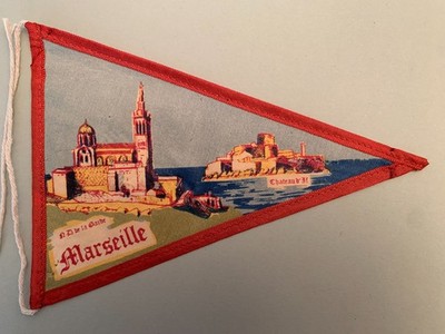 Wimpel MARSEILLE Bouches-du-Rhône Frankreich - aus Stoff - Souvenir Wimpel Wimpel