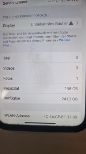 iPhone 12 Pro - 256GB - Schwarz- Glasbruch - Akku 81%; Defekt; für Bastler - Bild 7 von 12