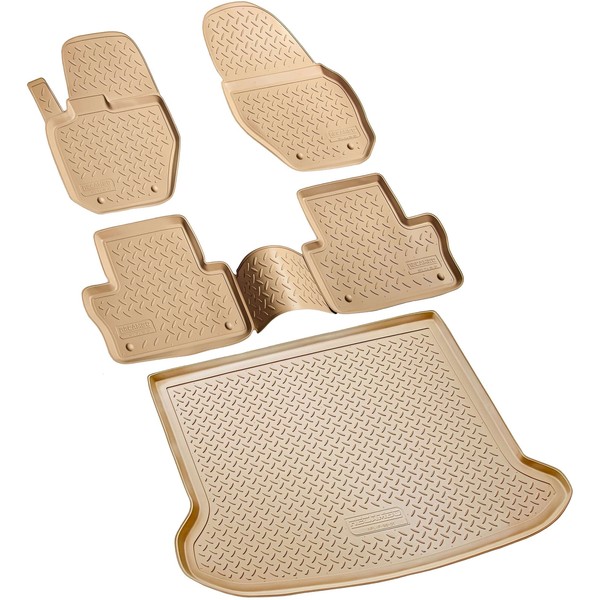 FußMatten & Kofferraumwanne Set Passend FüR Volvo XC60 I | BJ 2008-2017-image