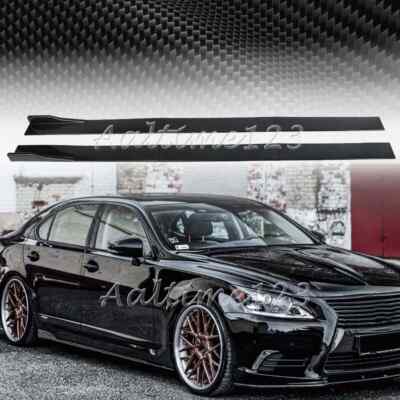 For Lexus LS460 LS500 Carbon Fiber Side Skirt Extension Rocker