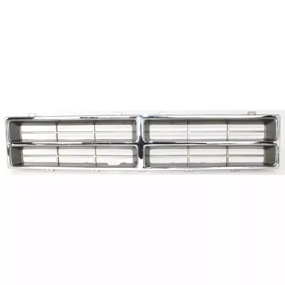 New Front Grille Chrome + Headlight Bezels For 1986-1990 Dodge Ramchar D150 D250 - Изображение 3 из 4