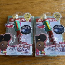 lot 2 ADA Twist Scientist Light  Sounds Reveal Pen with Notebook 2021 Netflix