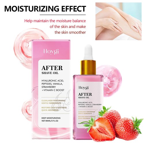Truly Beauty Strawberry Vanilla After Shave Oil for Smooth Skin Post Shave 90ml