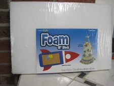 Foam Block 18" Floracraft White 1.8"x11.8"x17.8"