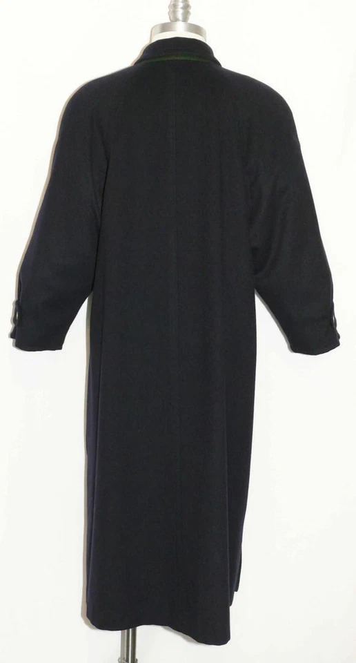 L 14 BLODENFREY Loden WOOL 女式蓝色澳大利亚冬季保暖连衣裙长款大衣 — 第 4/4 张图片