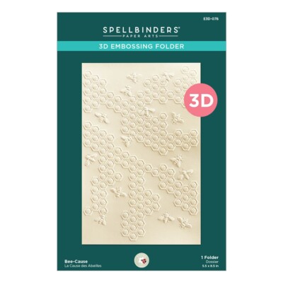Spellbinders 3D Embossing Folder By Susan Tierney-Cockburn-Bee-Cause, Through Th