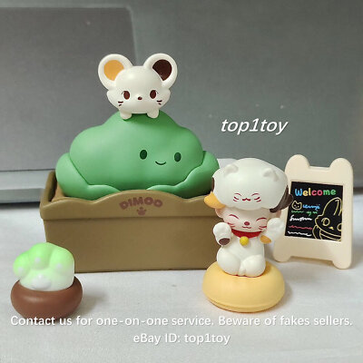 POP MART x DIMOO WORLD Cat Paradise Lucky Figurine Mini Figure | eBay