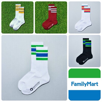 Japan Family Mart Line Socks 2 pairs Free shipping | Shipped from