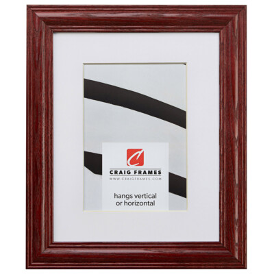 Craig Frames 1.25'' Traditional Cherry Wooden Picture Frame With a Single Mat