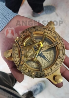 #ad #ad Sundial Gilbert Compass Antique Sons Brass London Nautical 3.5 inch Vintage gift $38.70