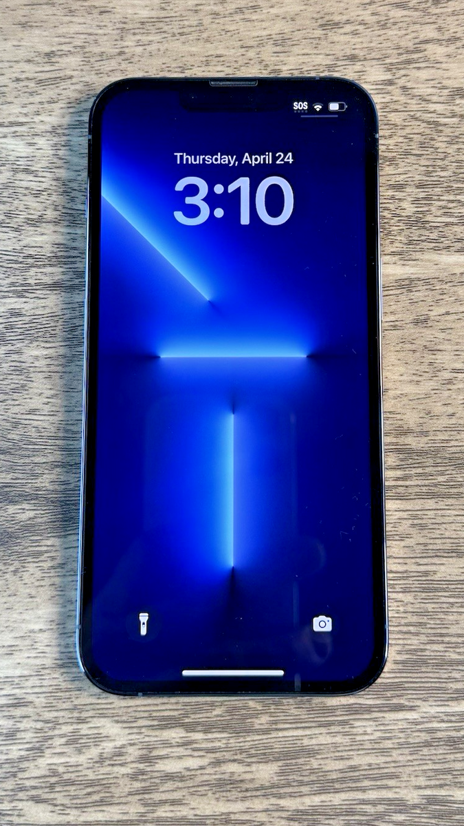 Apple iPhone 13 Pro 128GB Sierra Blue - Factory Unlocked - Battery
