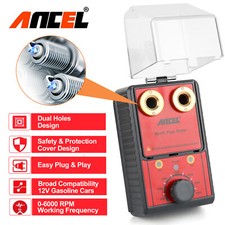 12V Automotive Engine Ignition Plug Analyzer  Car Spark Plug Tester Double Holes