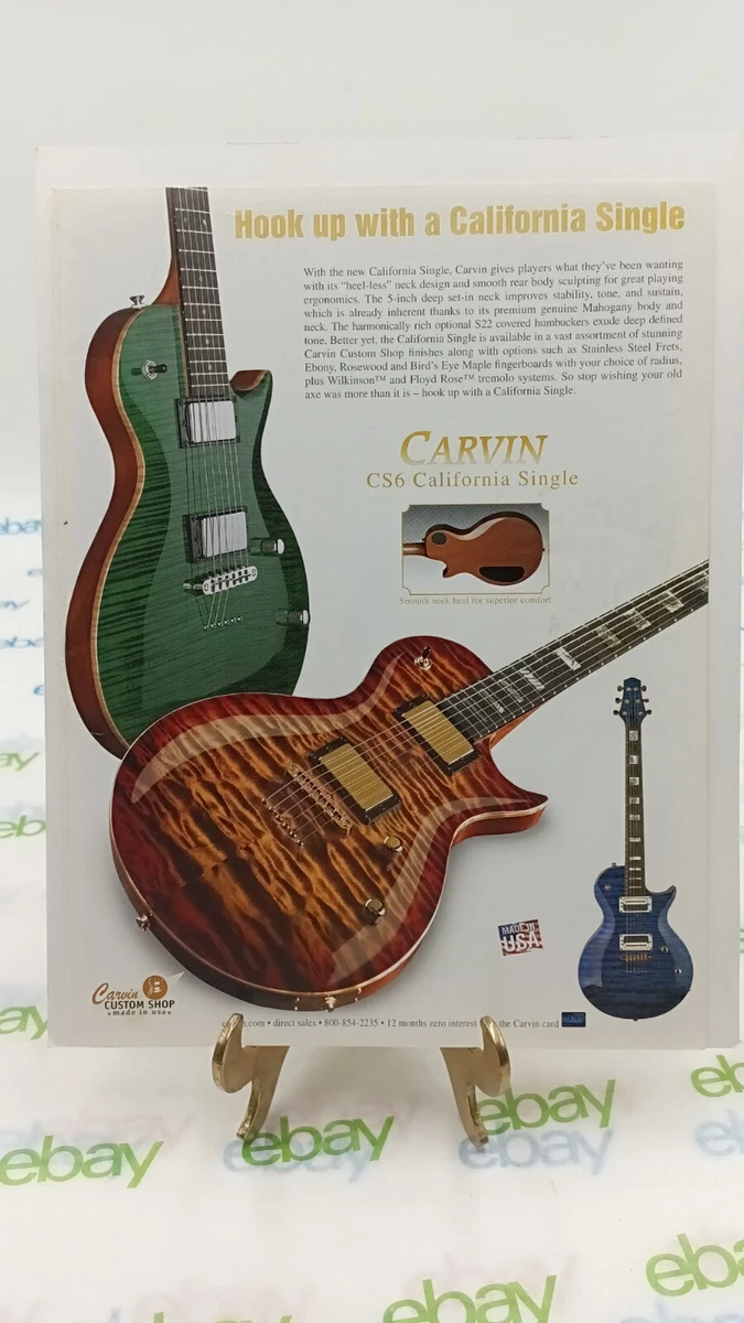 Carvin Custom Shop guitar Ad Print 8 x 11 2006 eBay