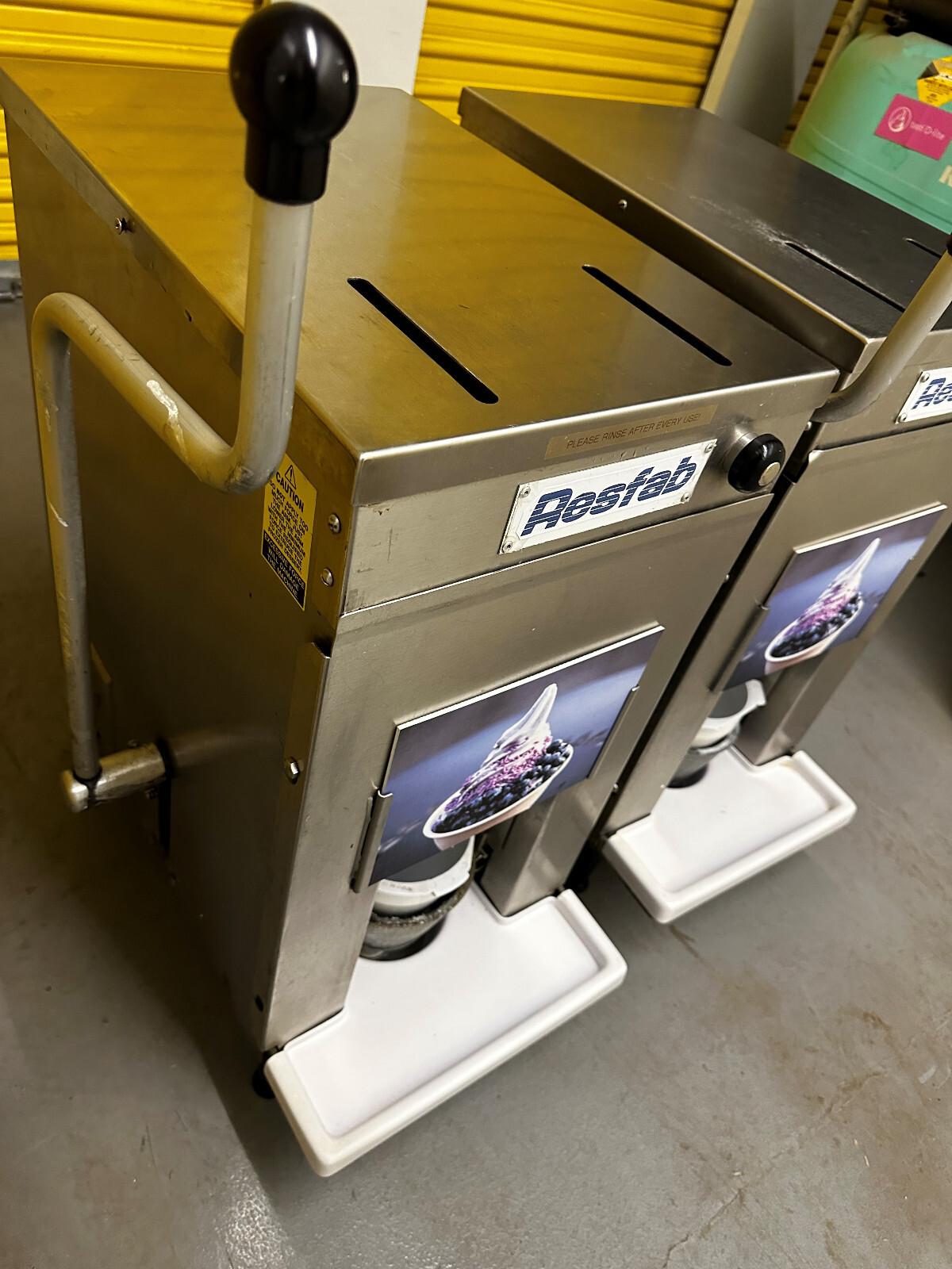 resfab yogurtmatic soft serve frozen yogurt puck Ice Cream Machine eBay