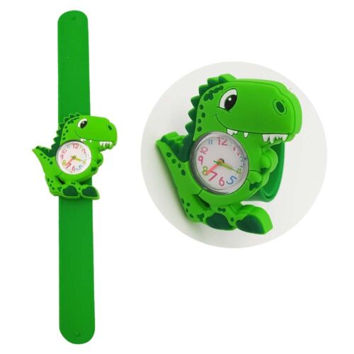 Dinosaur Kids Snap Wristband Watch Boys Girls Birthday Xmas Stocking Gift Filler - Picture 1 of 10