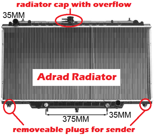 Radiator For Nissan Patrol Y61 GU 4.5L TB45 6cly 4x4 Petrol Auto 1997 ...