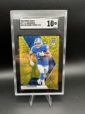 2020 Panini Mosaic T.J. HOCKENSON GOLD NO HUDDLE PRIZM #77 /10