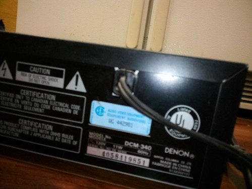 DENON DCM-340 COMPACT DISC PLAYER 5-DISC CD CHANGER VINTAGE 1994 w/ REMOTE! - Picture 5 of 8