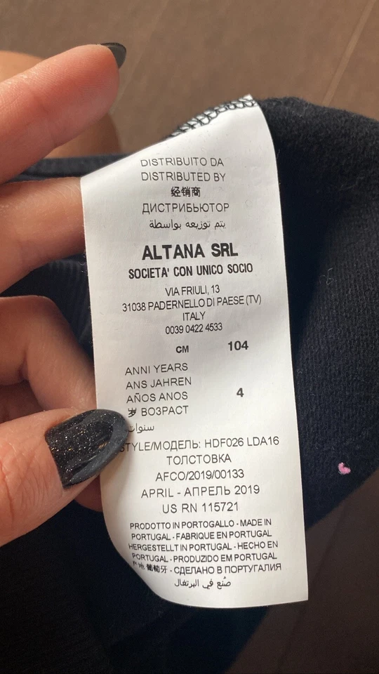 Moschino девочек толстовка Sz.4 лет - Изображение 4 из 4