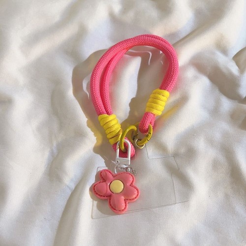 Handmade Leather Flower Strap Phone Accessories Anti-lost Rope - Photo 11 sur 18