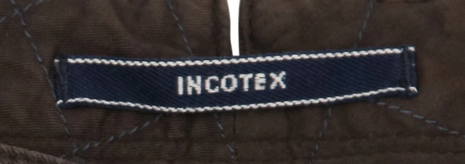 Incotex Brown Solid Pants - Slim - (RAYC40338639) - Image 4 of 4