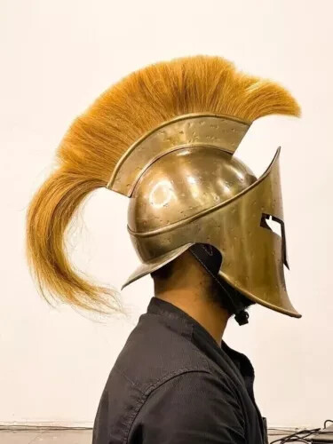 300 Film Grand King Leonidas Spartiate Casque Médiévale Wearable Casque Cadeau - Photo 4 sur 5