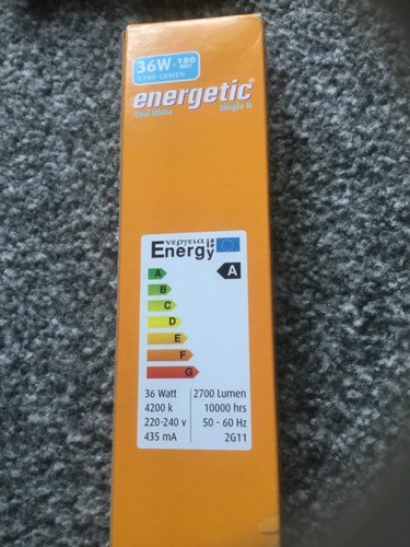4 x Dulux-L Biax L PL-L PLL PL 2G11 36W 4-Pin CFL Leuchtmittel Lampe 4200K - Bild 2 von 5