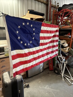 Amerikanische Betsy Ross Nylon Flagge 59 x32  Valley Forge Flag Co