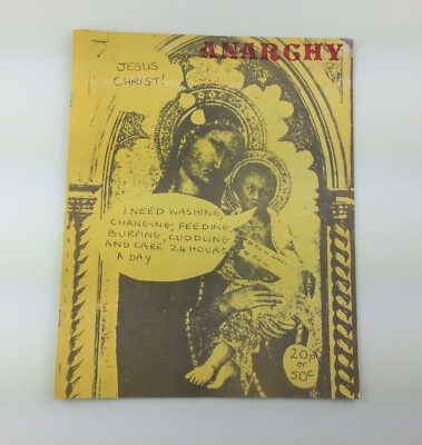 VTG ANARCHY MAGAZINE 1970s Number 13 Second Series Battered Lives Syndrome