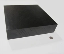 Tivar UHMW PE Black Sheet 2.75" (2 3/4") Thick x 12" Wide x 12" Length 