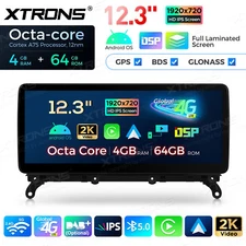 For BMW X3 F25 X4 F26 EVO Android 14 8-Core 64G Car Stereo GPS Navi 4G LTE 12.3"