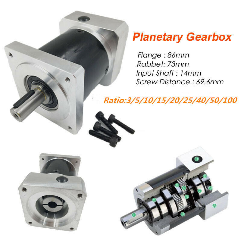 Nema34 Planetary Gear Box Gearhead Ratio 1:3 50 20 15 10 Popular standard Animer and price revision 25 5