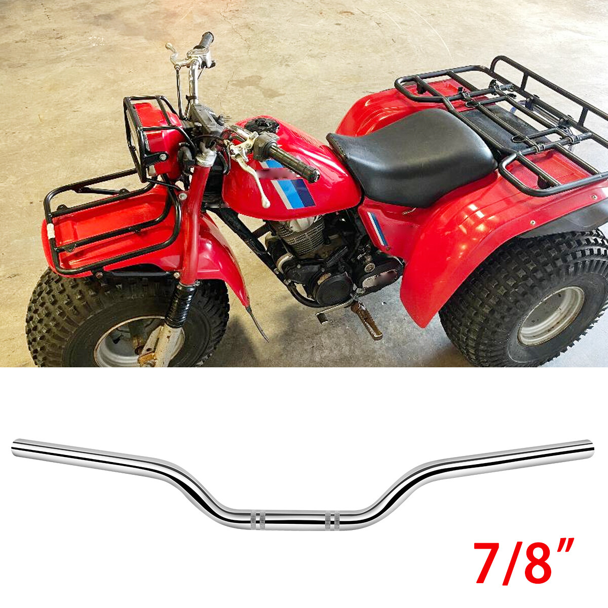 For Honda Big Red ATC200ES ATC250ES​ Chrome 7/8