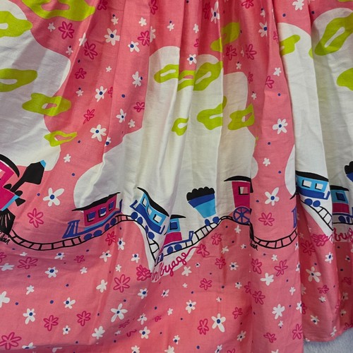 Pinup Couture Jenny Skirt S Mary Blair Train Floral Pleated Disney Swing 50 NEW - Picture 4 of 15