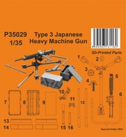 MW22 Cmk P35029 Type 3 Japanese Heavy Machine Gun 1/35 Accessories