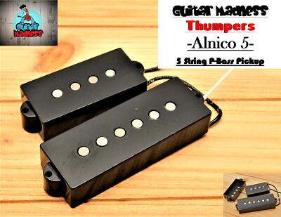G.M. 5 String Thumpers! 60's Style P-Bass Alnico 5 Pickups