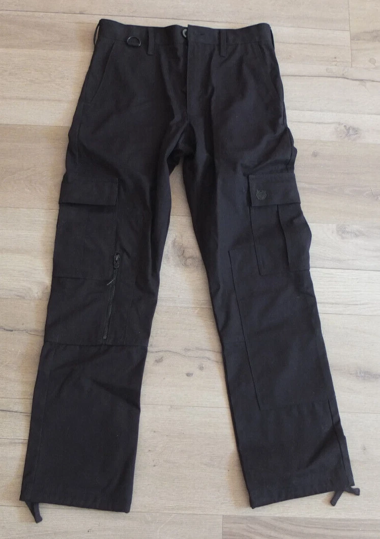 SUPERDRY ENERGY CLASS CARGO Hose XS / S NEU m. Binden Schwarz
