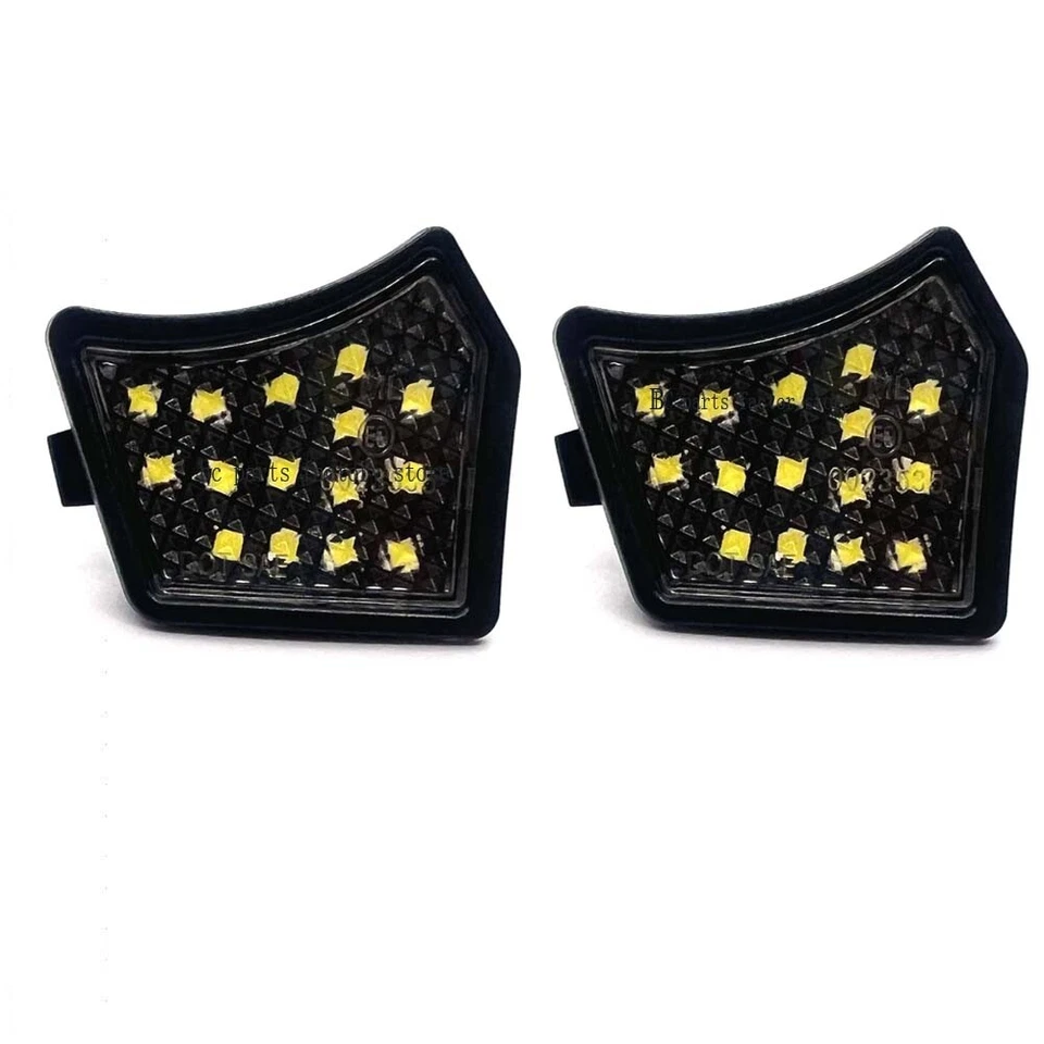 White LED Side Mirror Puddle Light For Jaguar XF XG XK XE Volvo V70 V40 S40 XC70 Foto 2 de 4