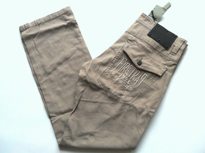 Firetrap Chino Hose Easy Fit Canvas taupe Herren Gr: 30 - 38 Zepyr