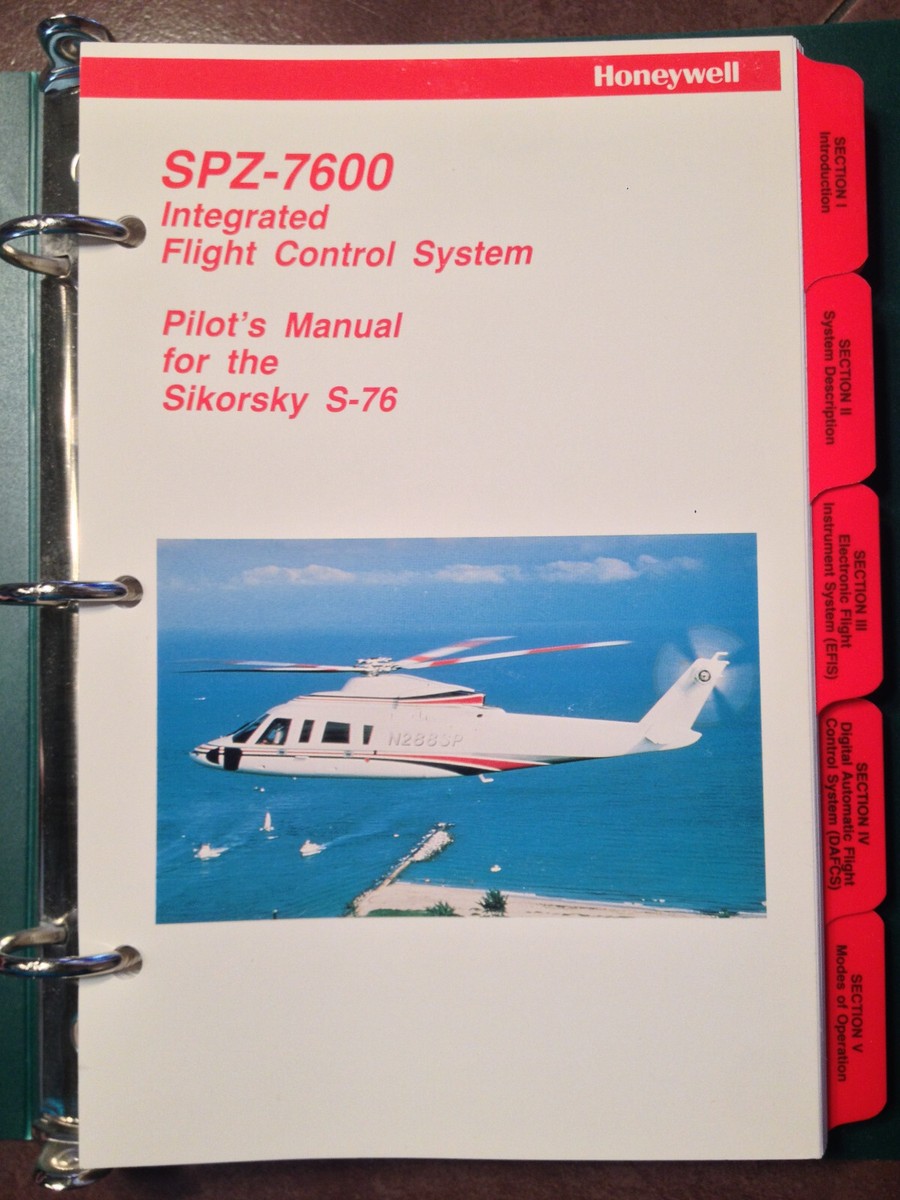 Honeywell SPZ-7600 IFCS in Sikorsky 76 Pilot's Manual | eBay