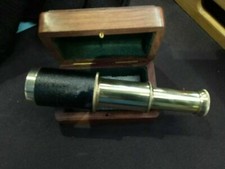 BRASS TELESCOPE WITH ROSE WOODEN BOX MARITIME TELESCOPE LOT OF 20 UNIT HANDMADE