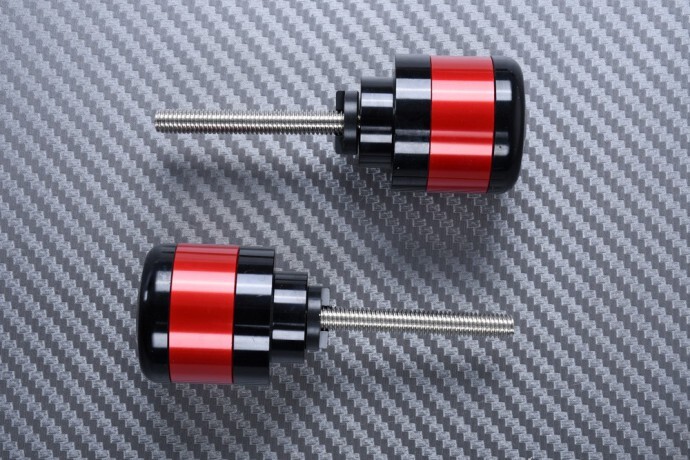 Embouts de guidon de rechange rouges Ø 31 mm pour corriger les vibrations de VFR1200X