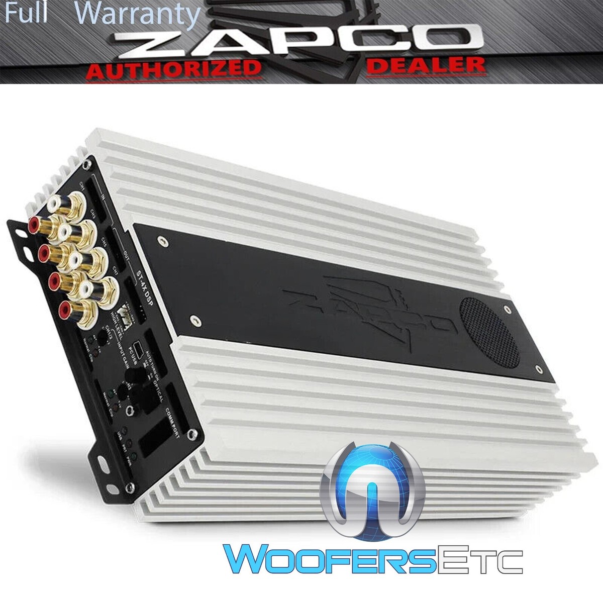 ZAPCO ST-4X-DSP-III 4-CHANNEL 100W RMS X 4 COMPONENT SPEAKERS