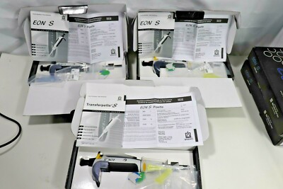 Set of 3 NEW BrandTech EON Transferpette S Single Channel Pipette 20,200,1000ul